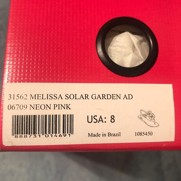 Melissa Solar Garden Neon Pink Sandals - Picture 5 of 6